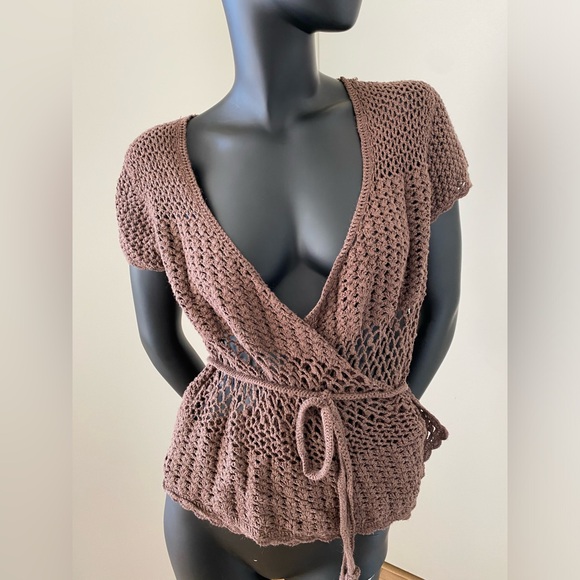 Elegant 100% Cotton Knitted Blouse - Picture 4 of 6